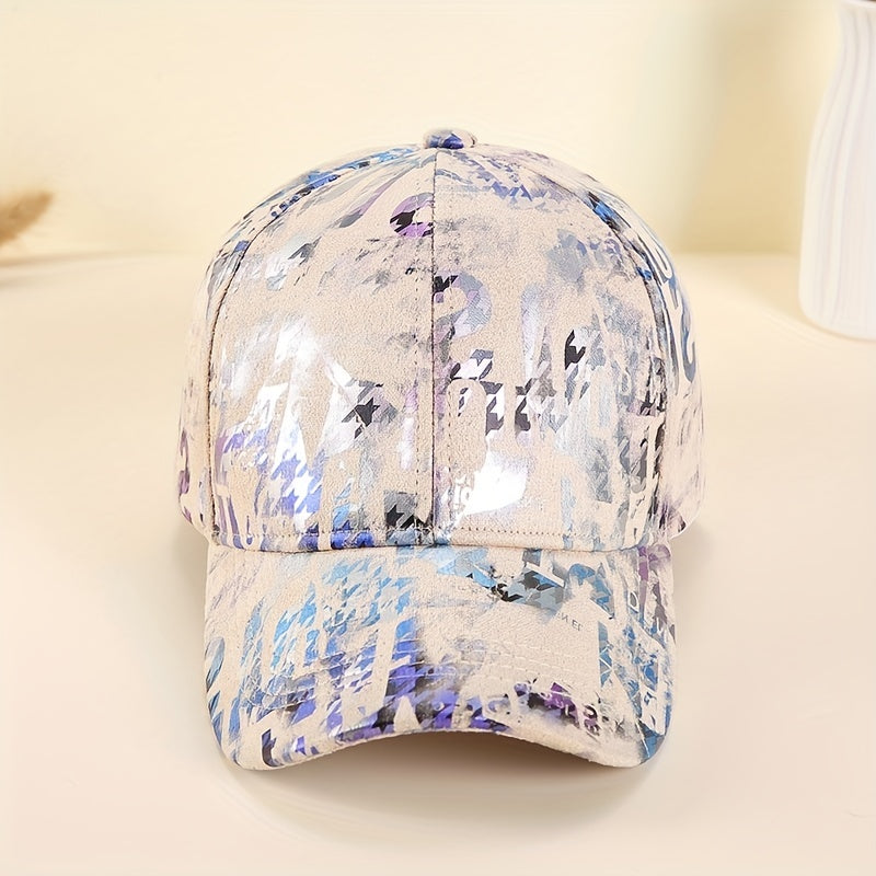Hip Hop Graffiti Baseball Cap Tie Dye Print Breathable Dad Hats