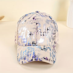Hip Hop Graffiti Baseball Cap Tie Dye Print Breathable Dad Hats