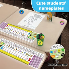 Custom Alphabet Number Line Desk Name Plates