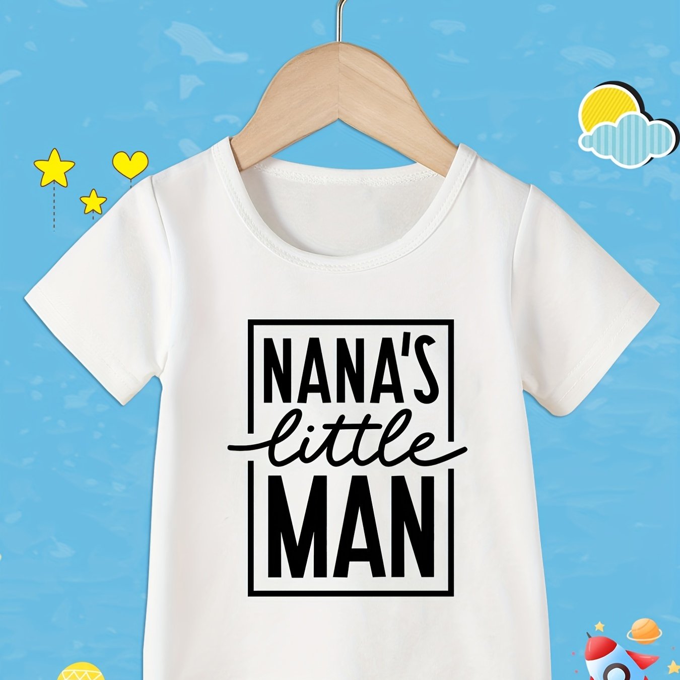 Toddler Boys T-Shirt Nana's Little Man Graphic Tee