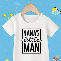 Toddler Boys T-Shirt Nana's Little Man Graphic Tee