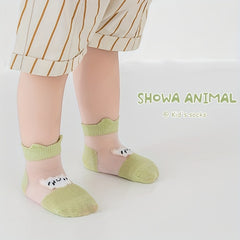 4pairs Boys Mesh Ice Silk Cartoon Ankle Socks