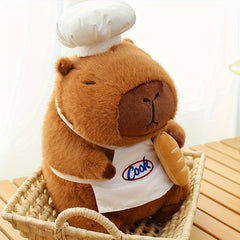 Chef Bread Capybara Plush Toy Soft Adorable Anime Stuffed Animal Gift
