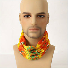 Men's Orange Neck Gaiter for Sports