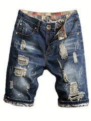Men's Ripped Jeans Casual Royal Shorts