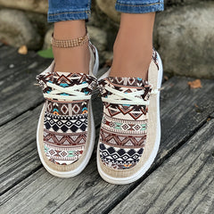 Women's Matching Square Pattern Skate Shoes