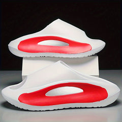 Men's Colour Block Slippers Comfy Non Slip Open Toe Slides