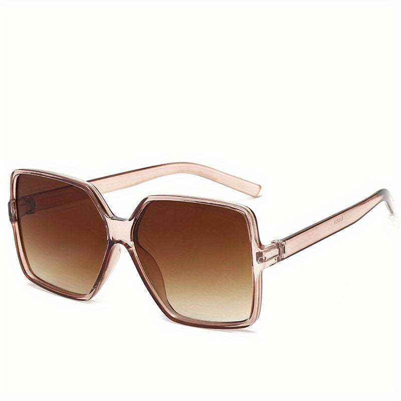Oversized Square Sunglasses Casual Gradient Glasses UV400