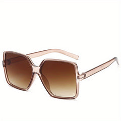 Oversized Square Sunglasses Casual Gradient Glasses UV400
