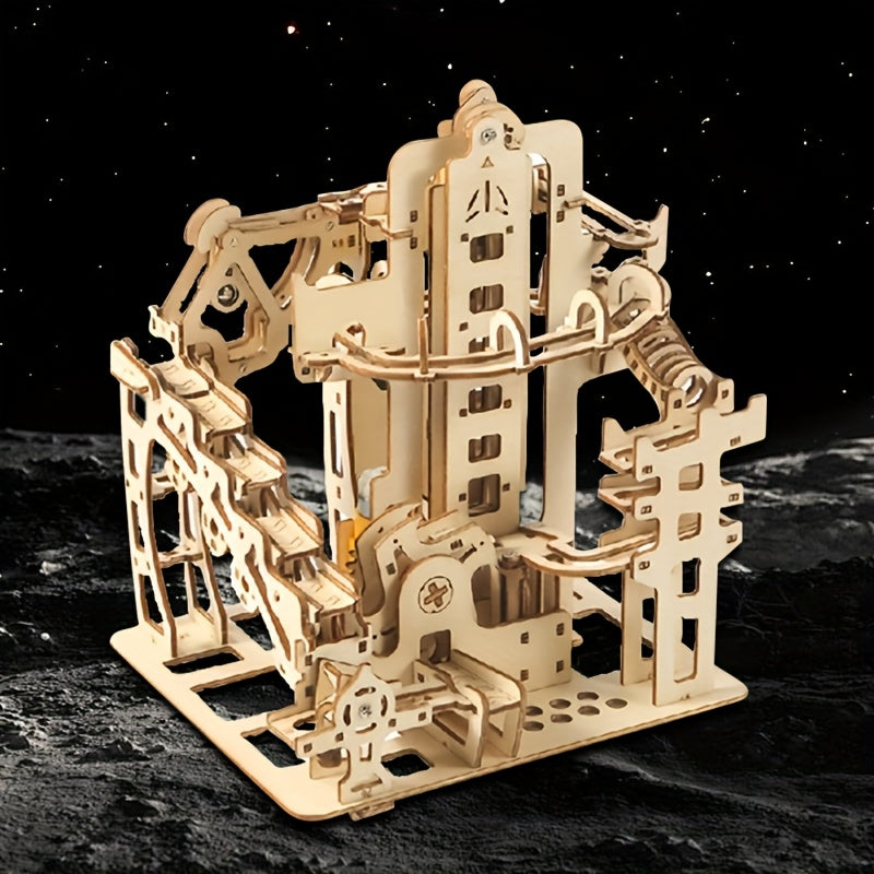 Wooden 3D Puzzle DIY Kit Mechanical Gear Set Model Christmas Birthday Gift