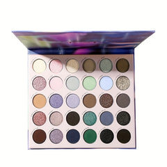 Purple Cold Tone Eyeshadow Palette Pearly Matte Shimmer