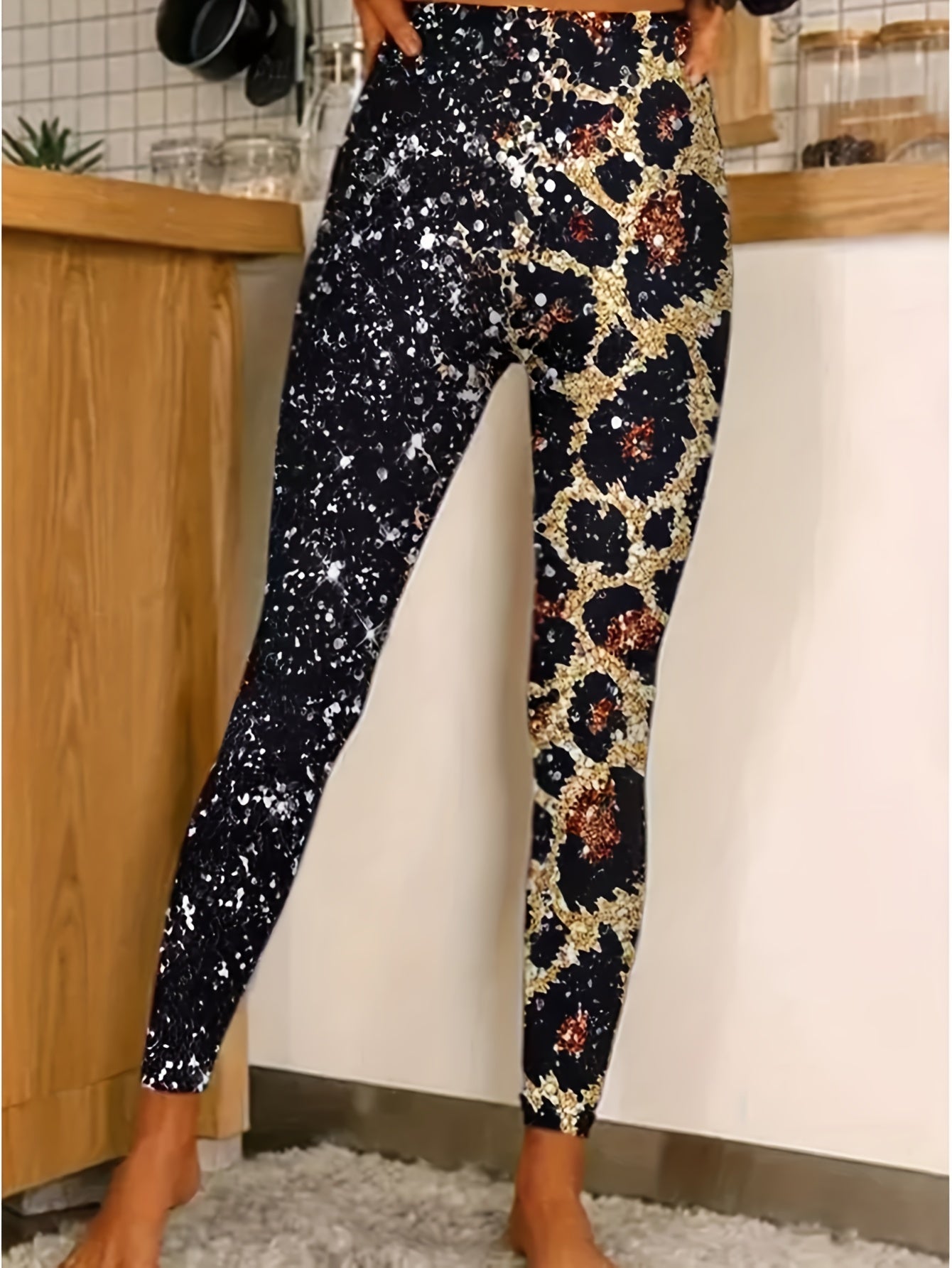 Leopard Print High Stretch Leggings