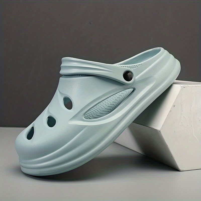 Men's Lightweight Comfy Clogs Hollow Out Non Slip Garden Shoes