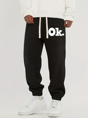 Men's Ok Graphic Print Sweatpant Casual Loose Jogger Pants