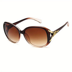 Large Oval Sunglasses For Women Fox Charm Gradient Glasses