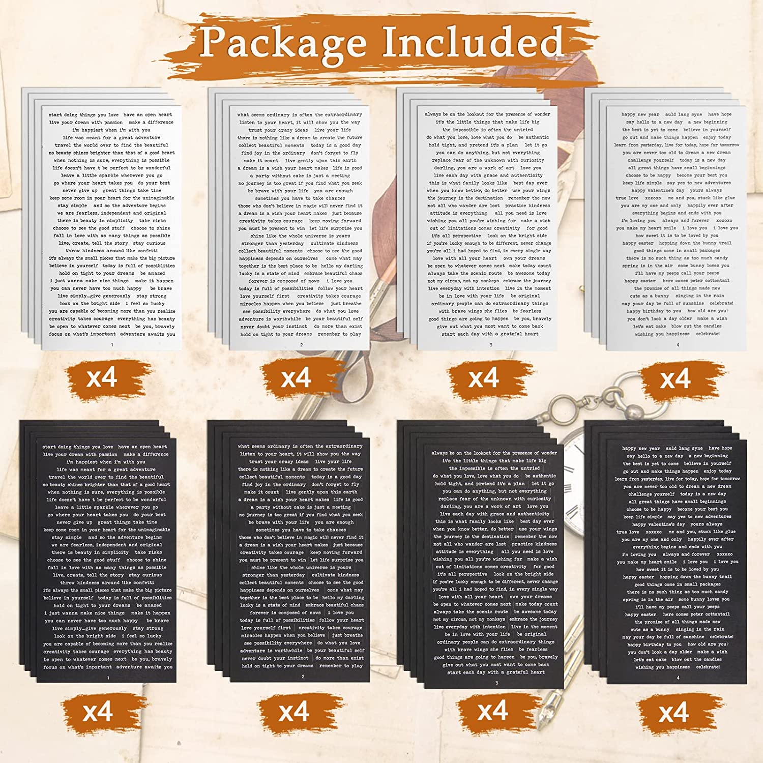 32 Sheets Quote Phrase Word Stickers Vintage Scrapbooking Junk Journal Planners