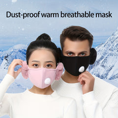 Cotton Winter Masks With Valve, Warm Mask With Goggles, PM2.5 Filter