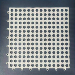 2 Pack Interlocking Drainage Tiles Waterproof Floor Mats for Bathroom Kitchen