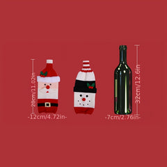 Christmas Wine Bottle Cover for Holiday Decoration