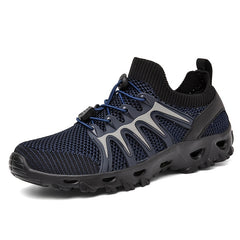 Women's Knitting Flat Sports Sneakers Lace Up Fitness Gym Shoes