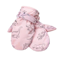 Kids Ski Gloves Cartoon Print Waterproof Warm Gloves