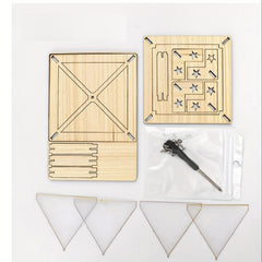 Wooden Puzzle Assembly Toy 3D Holographic Projector DIY Technology