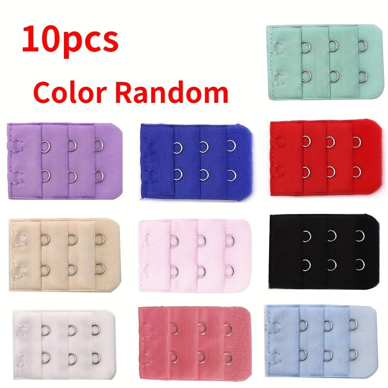10pcs 2 Hooks Bra Strap Extenders Adjustable Bra Band Buckle