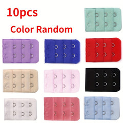 10pcs 2 Hooks Bra Strap Extenders Adjustable Bra Band Buckle