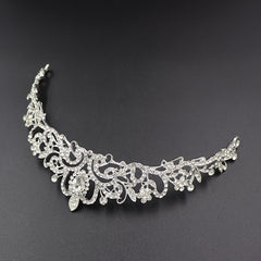 Baroque Crystal Bridal Tiara Crown Rhinestone Hair Accessories