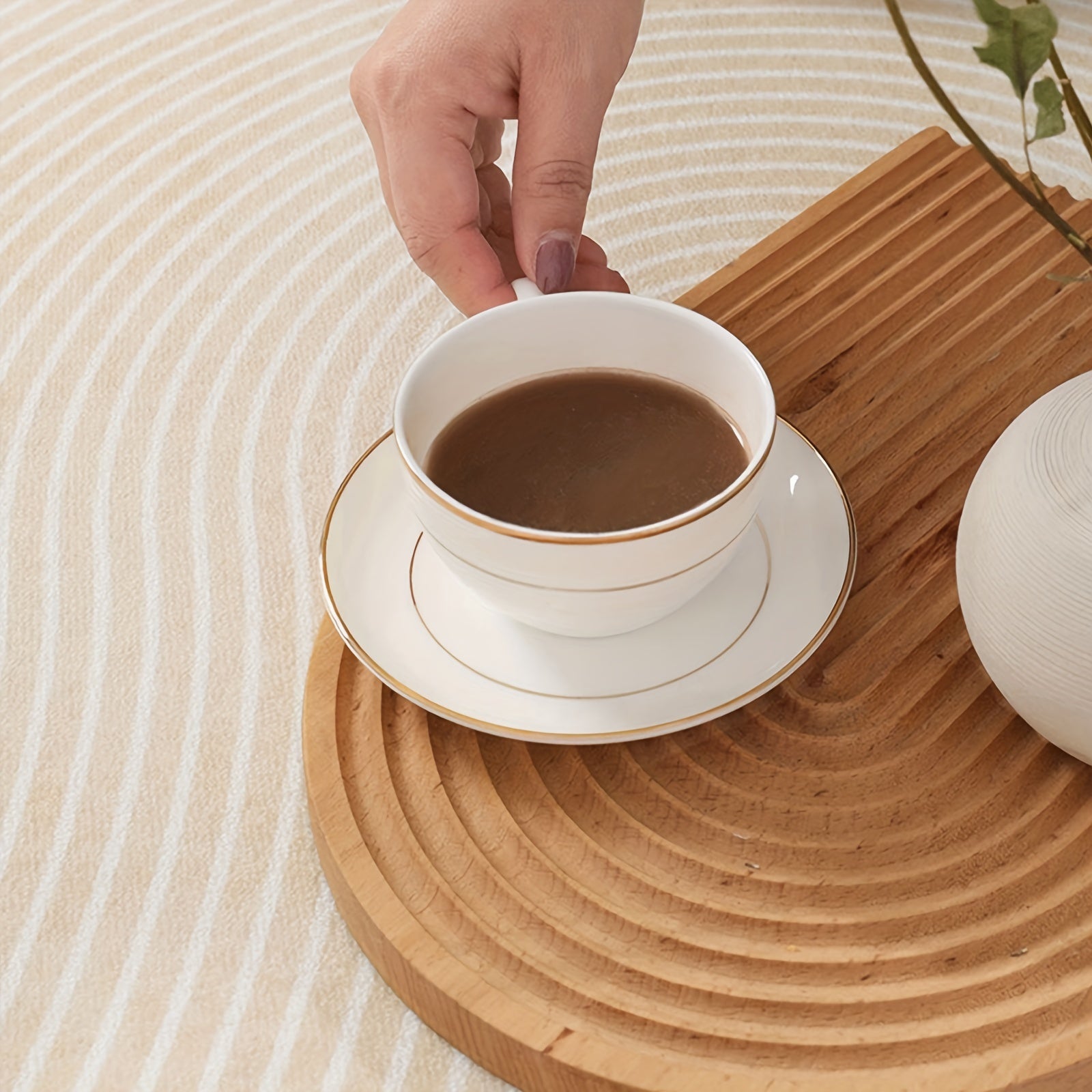 Non Slip Round Floor Carpet Mat for Home Decor