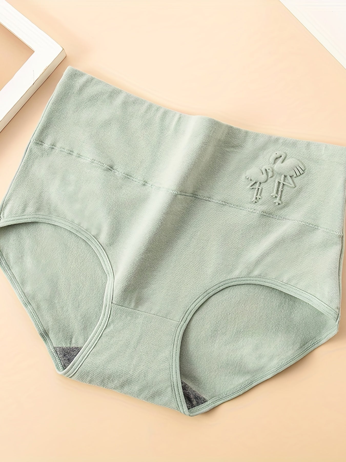 4pcs Crane Pattern Briefs Women's Lingerie Underwear