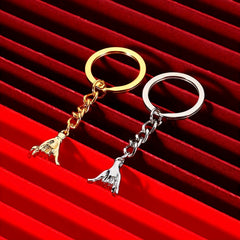 2pcs Couple Key Chain Hooks Hand Pendant For Gift Keychain