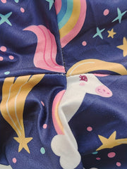 2 Pack Girls Leggings Soft Comfy Random Print Tight Fit Stretchy Pant Leggings