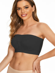 Wireless Bandeau Bra Strapless Tube Bra for Yoga Workout Women