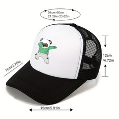 Breathable Baseball Cap Outdoor Sunshade Cartoon Print Trucker Dad Hat