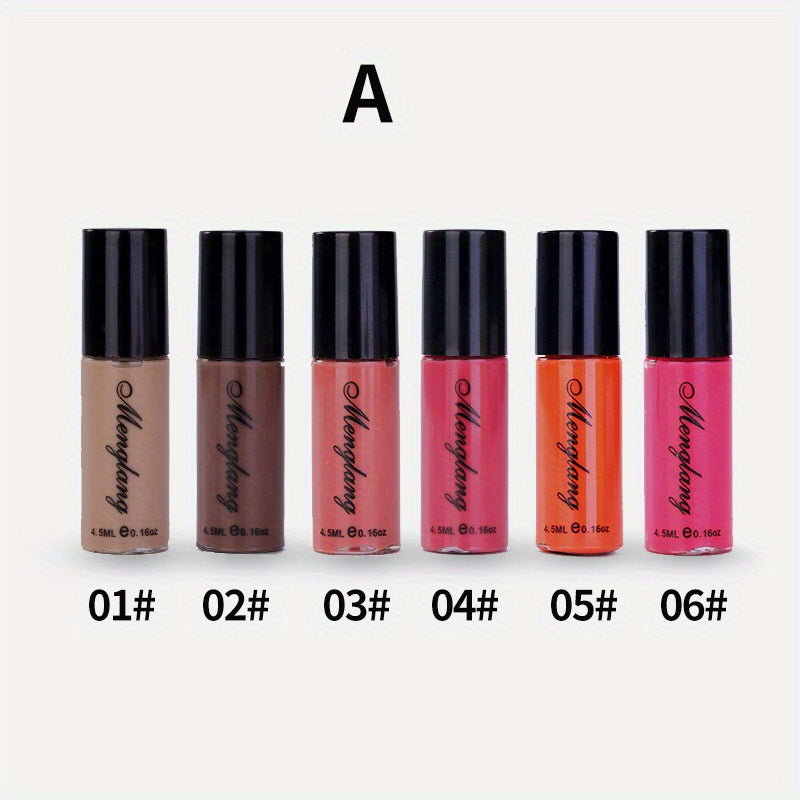 6pcs Matte Liquid Lipstick Set Waterproof Long Lasting Lip Gloss