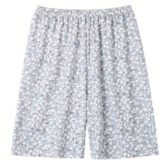 Women's Plus Ditsy Floral Print Summer Shorts