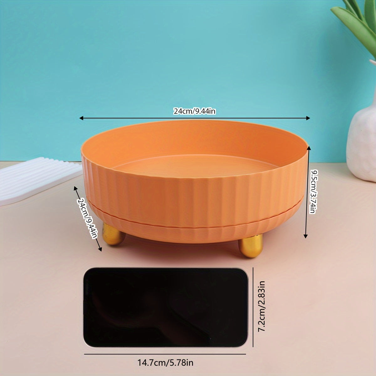 360° Rotating Condiment Storage Rack for Kitchen
