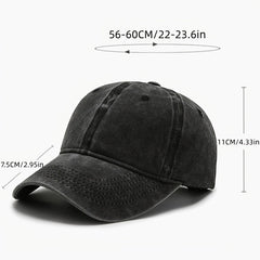 Light Board Baseball Cap Versatile Retro Sunshade Solid Adjustable Cap
