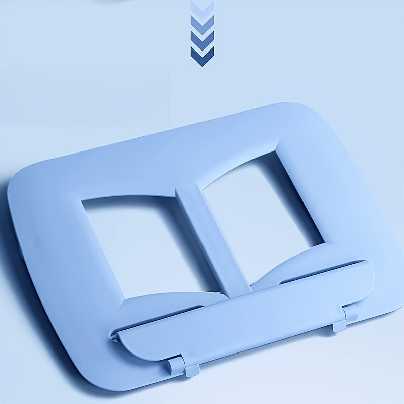 Foldable Reading Rack with Book Clips and Desk Storage