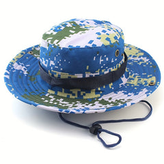 Camouflage Wide Brim Sun Hat for Outdoor Activities