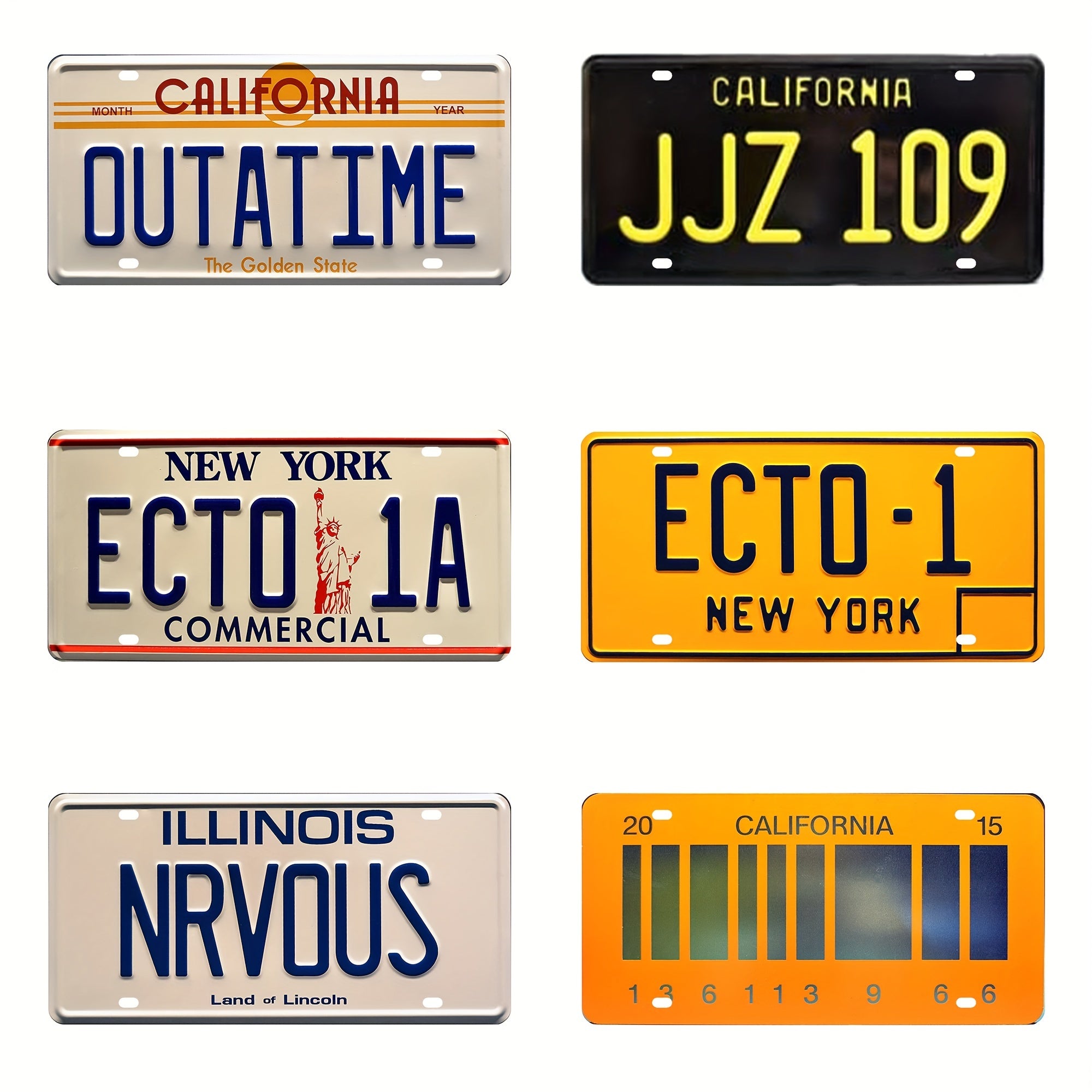 Retro Digital Labels Metal Plate Home Decor Restaurant Decor Bar Decor