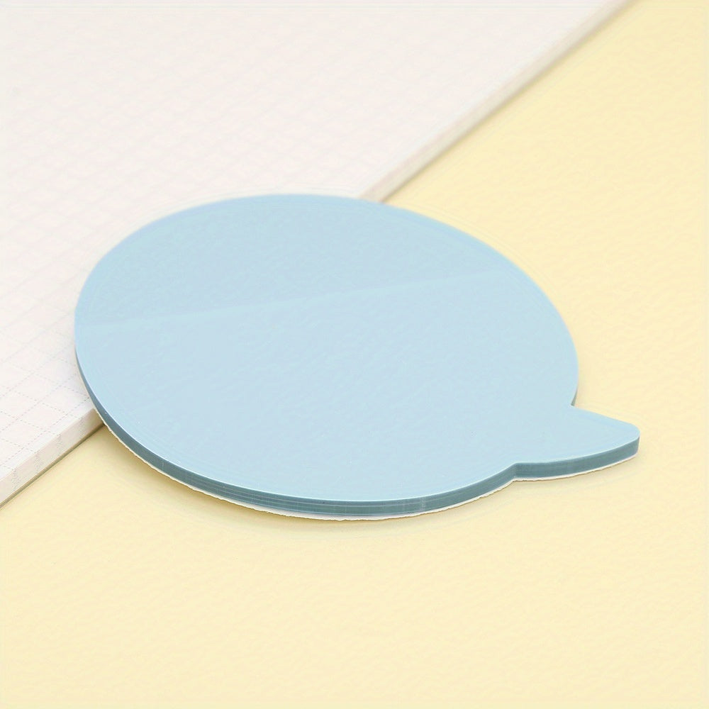 50 Sheets Transparent Sticky Notes Bubble Round Clear Sticky Tabs Translucent