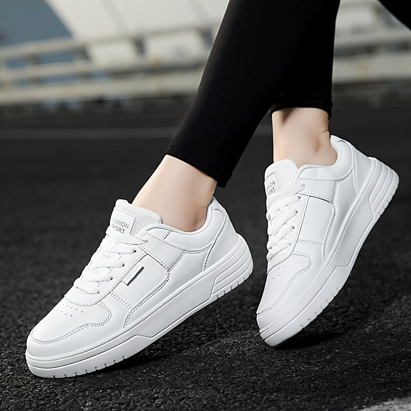 Solid Skate Shoes Lightweight Low Top Sport Women's Footwear