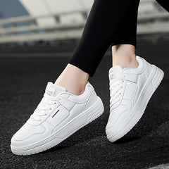 Solid Skate Shoes Lightweight Low Top Sport Women's Footwear