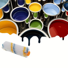 6pcs Wall Paint Rollers & Brush Set for Home Painting