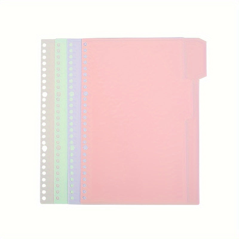 4pcs Translucent Planner Divider Line Budget Binder