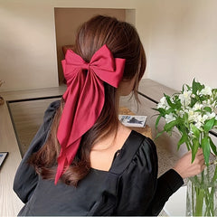 2pcs Princess Bow Long Streamer Hairpins Hair Accessories
