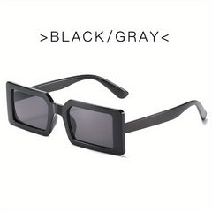 Y2K Rectangle Sunglasses Jelly Anti Glare UV400