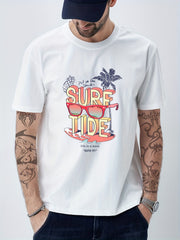 Surf Tide & Sunglasses Print Men's Graphic T-shirt